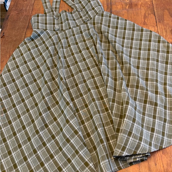 Voodoo Vixen Olive Plaid Shirt - Picture 9 of 9